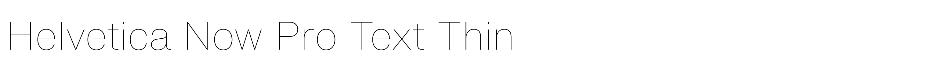 Helvetica Now Pro Text Thin